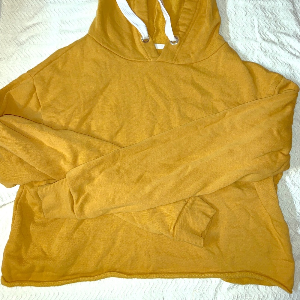 Cropped Yellow Hoodie